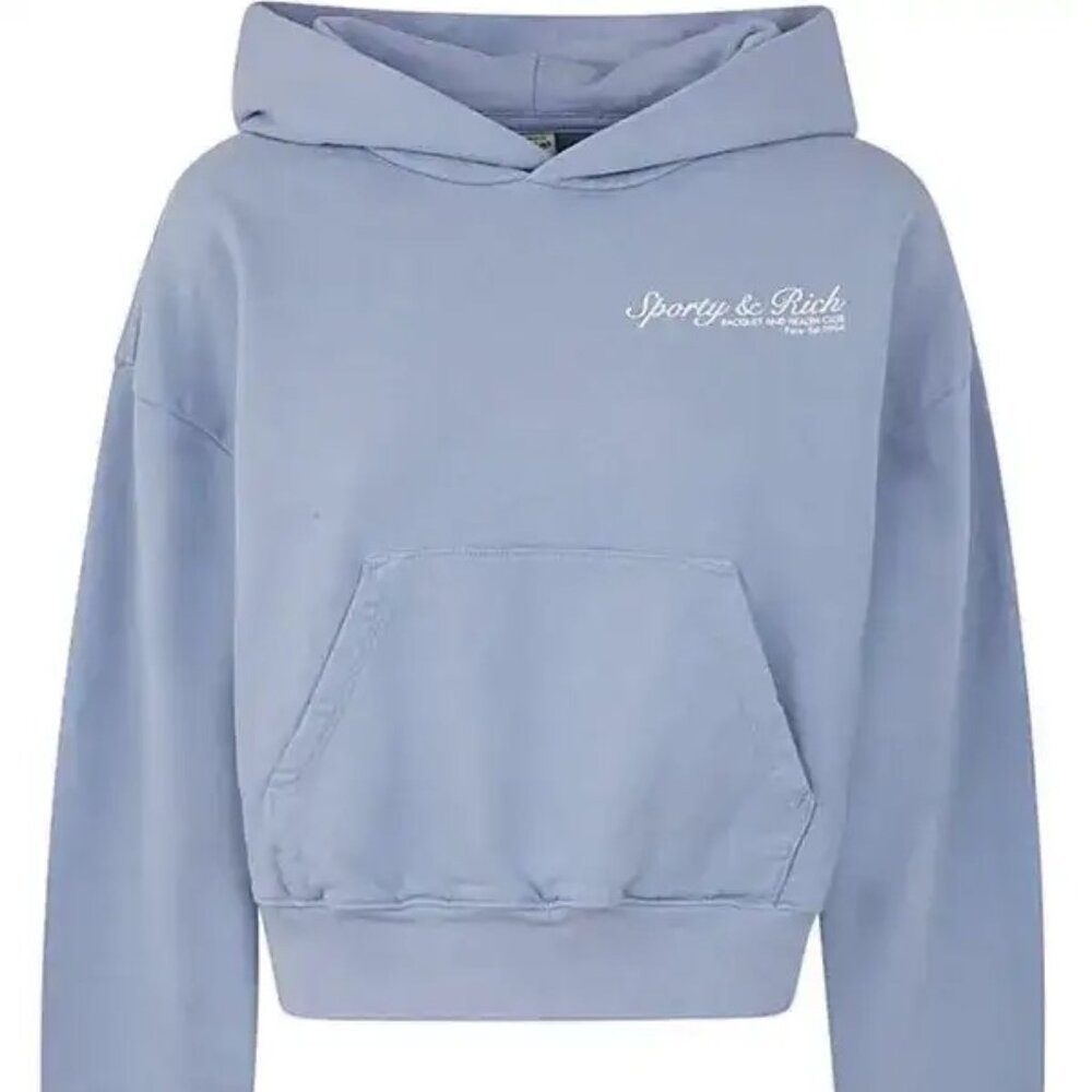 Sporty & Rich - French Cropped Hoodie